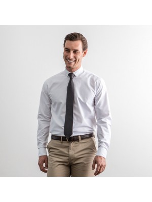 Plain Modern long sleeve Oxford shirt Henbury 150 GSM